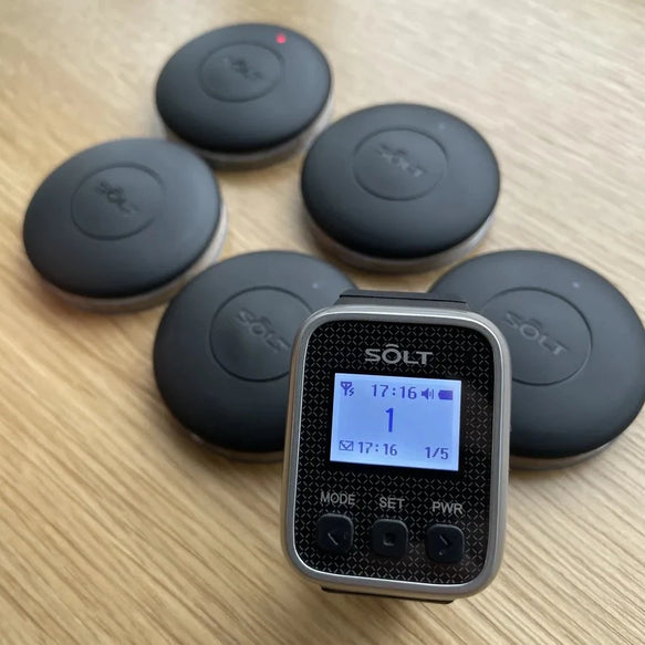 Sol Call Button SB7 Waterproof Wireless Call Button for Restaurants, Hotels, SPAs ...